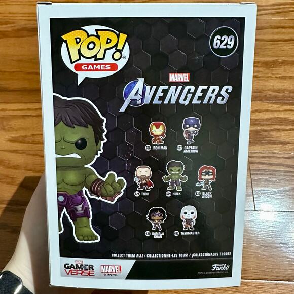 Funko Pop! Games Marvel Avengers Gamerverse Hulk Vinyl Bobble Head #629 - Picture 5 of 9